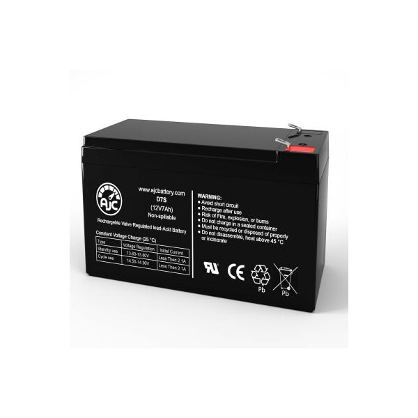 Battery Clerk AJC Para Systems Minuteman E 1500 UPS Replacement Battery 7Ah, 12V, F2 AJC-D7S-H-4-114367 - main